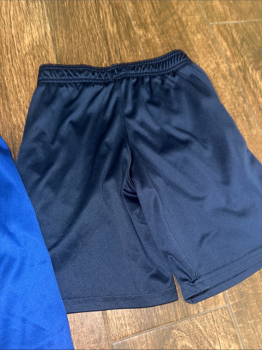 Under Armour Blue & Navy Boys' Performance Shorts with Logo - Picture 11 of 11